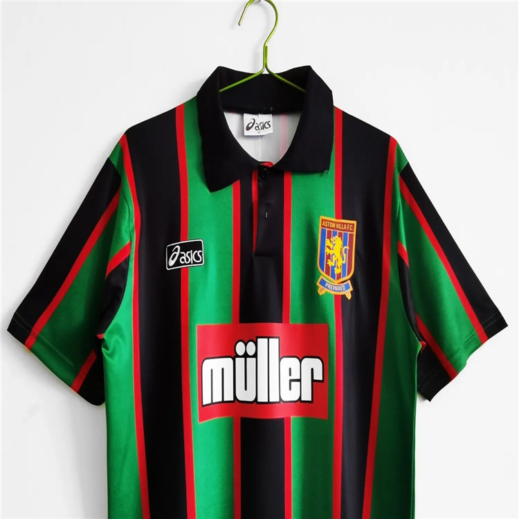 Aston Villa 93/95 Retro Away Soccer JerseyFootball Shirt - Click Image to Close